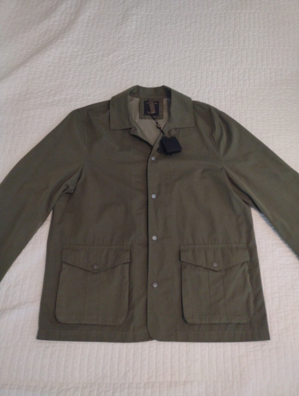New Doppelganger Roma Jacket Men's XL Military Cargo Collar Snap Windbreaker NWT